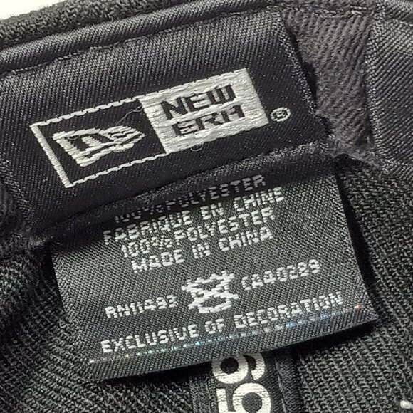 New Era 59Fifty Cap Big Stitch Houston Astros Black on Black Sz 7 Adult 55.8cm - Picture 9 of 10